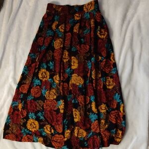 Vintage Worthington Floral Maxi Skirt Size 10
